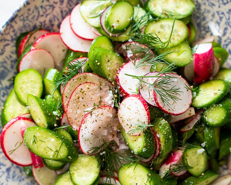 Salad dưa chuột củ cải